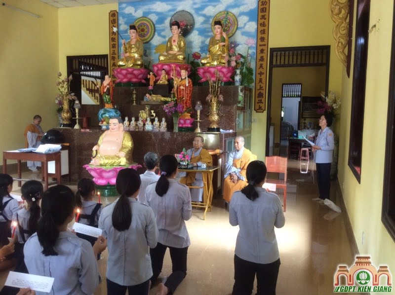 Buổi lễ phát nguyện đầu tiên tại GĐPT Thanh Hòa