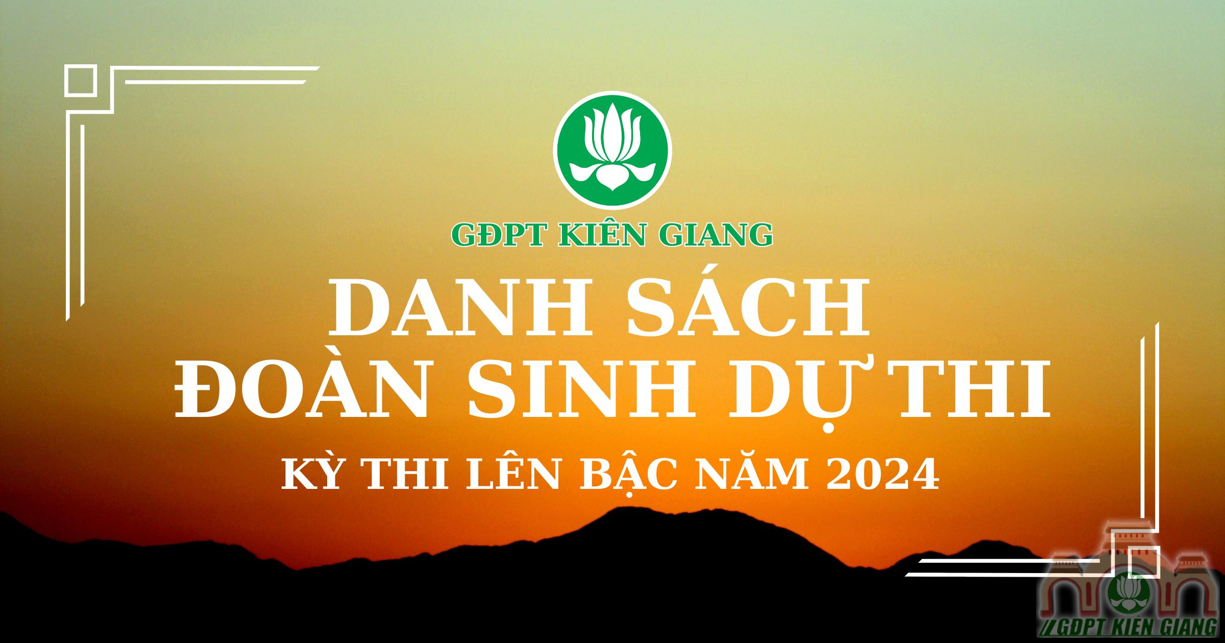 Danh sách đoàn sinh kỳ thi lên bậc năm 2024 – GĐPT Kiên Giang